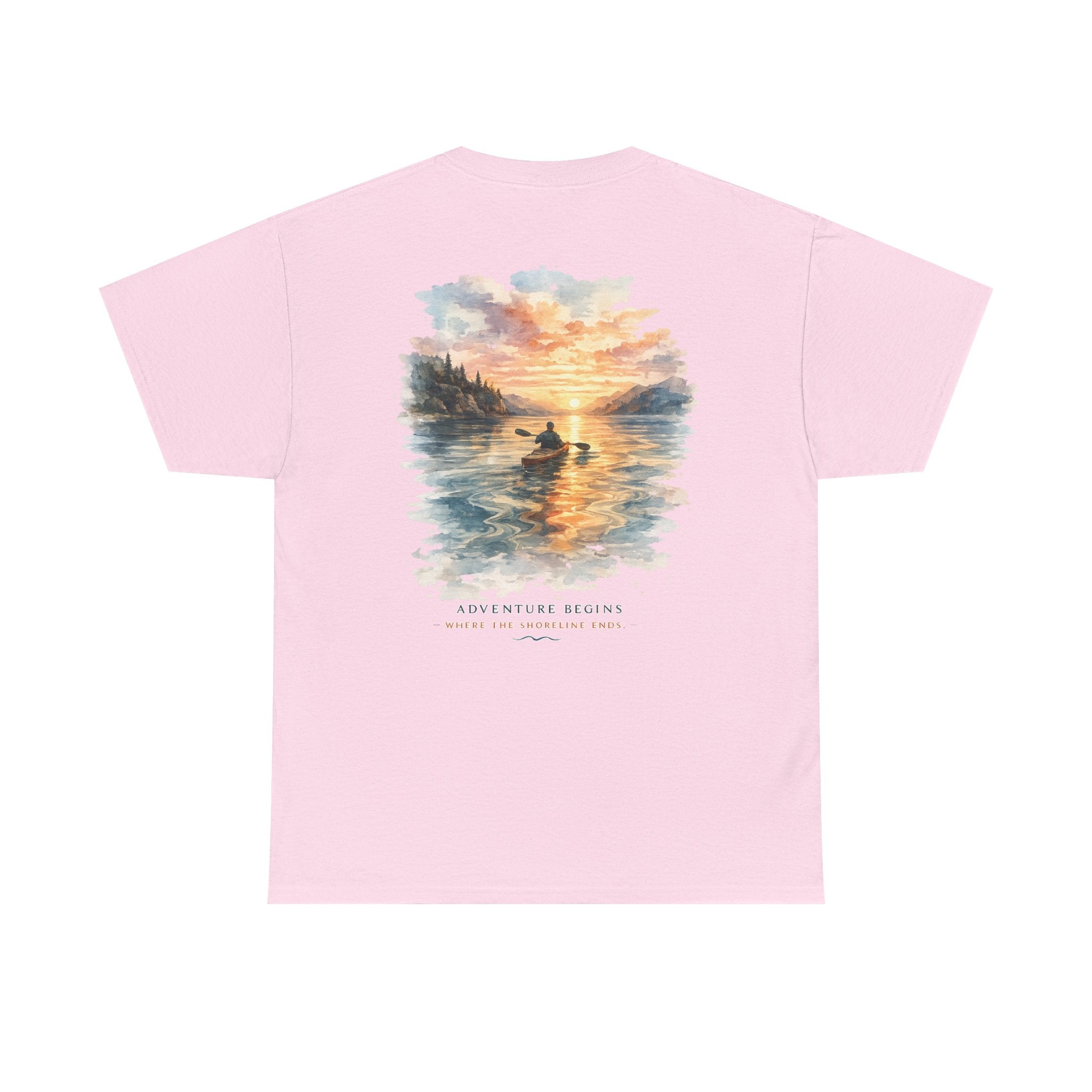 Sunset Paddle - Coastal Adventure Graphic T-Shirt
