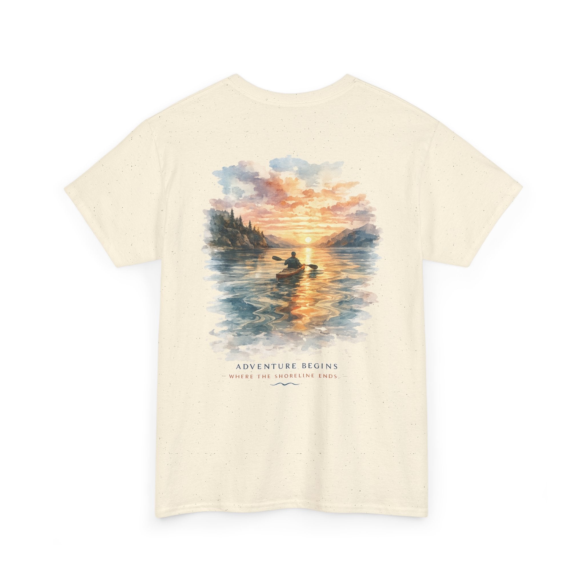 Sunset Paddle - Coastal Adventure Graphic T-Shirt