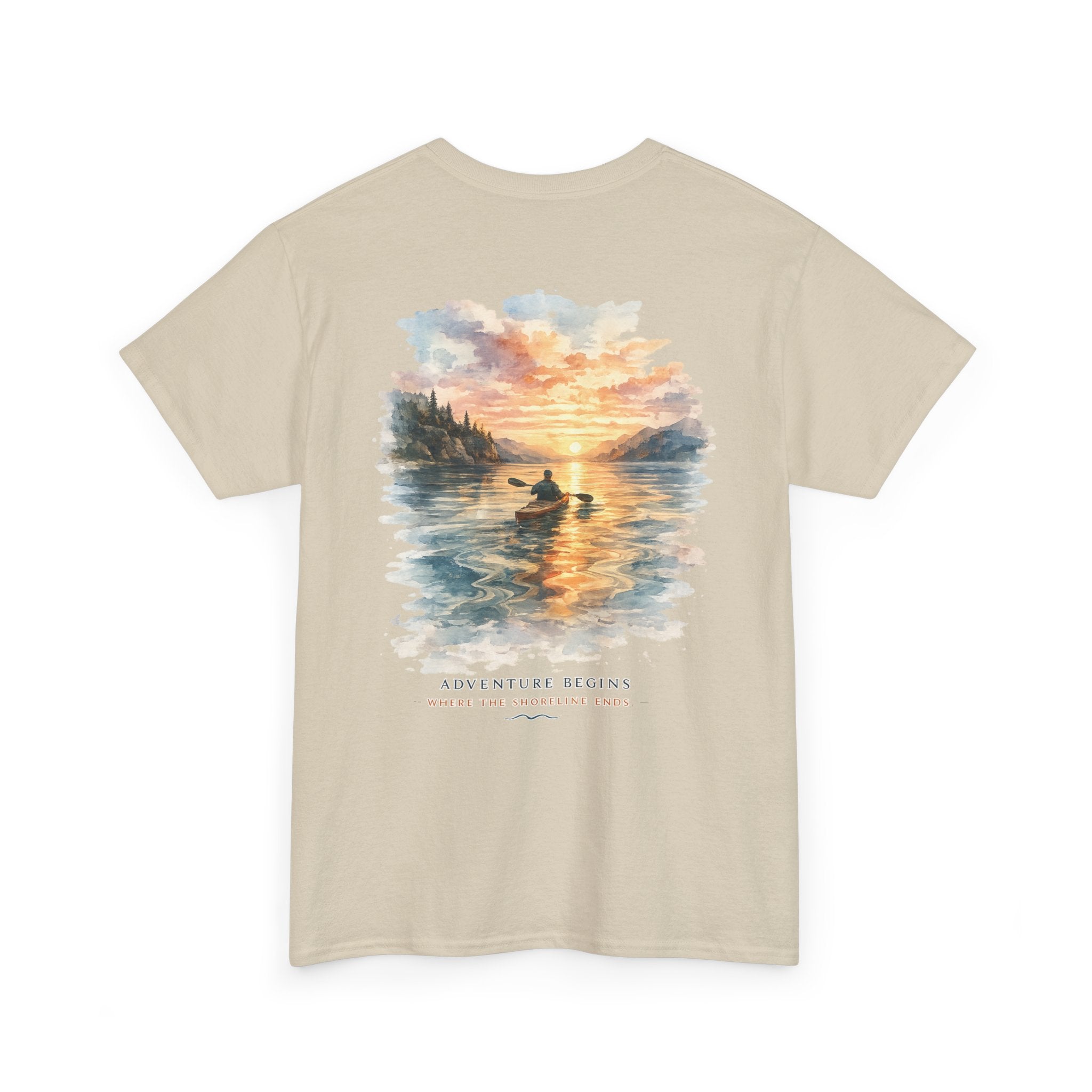 Sunset Paddle - Coastal Adventure Graphic T-Shirt