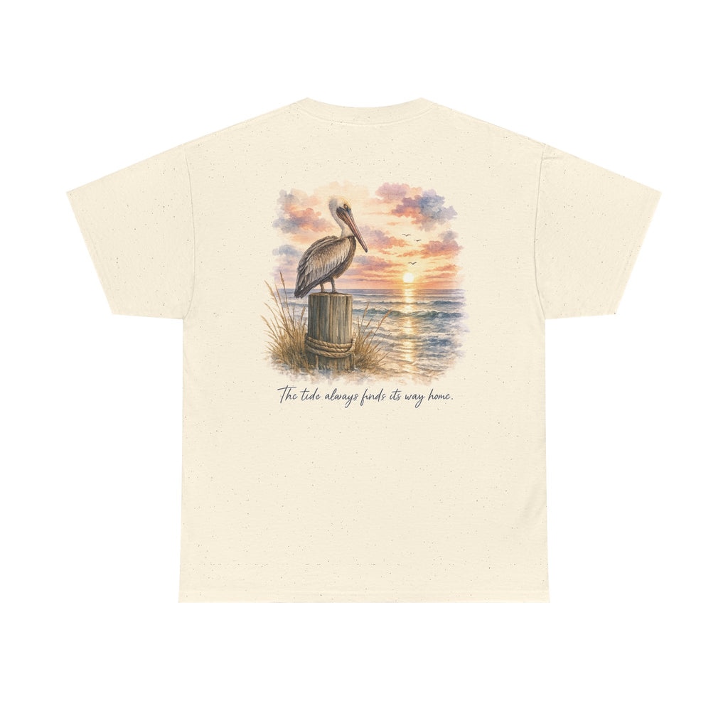 Graceful Swan - Peaceful Lake Sunset Graphic T-Shirt