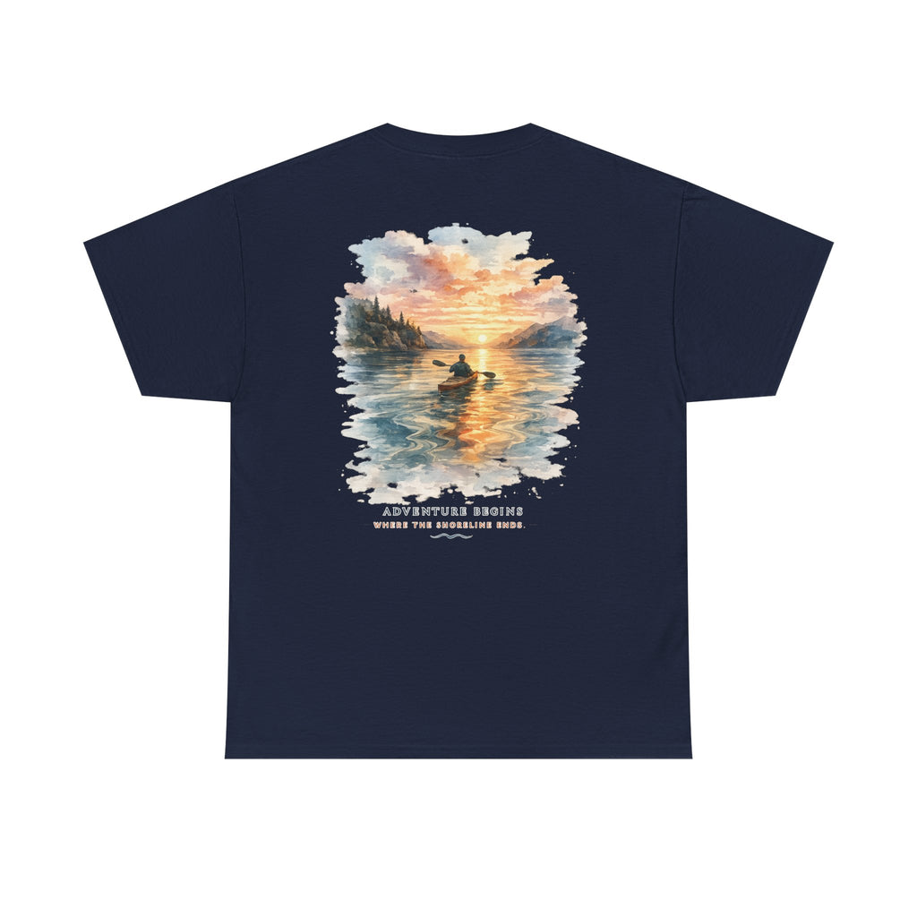 Sunset Paddle - Coastal Adventure Graphic T-Shirt