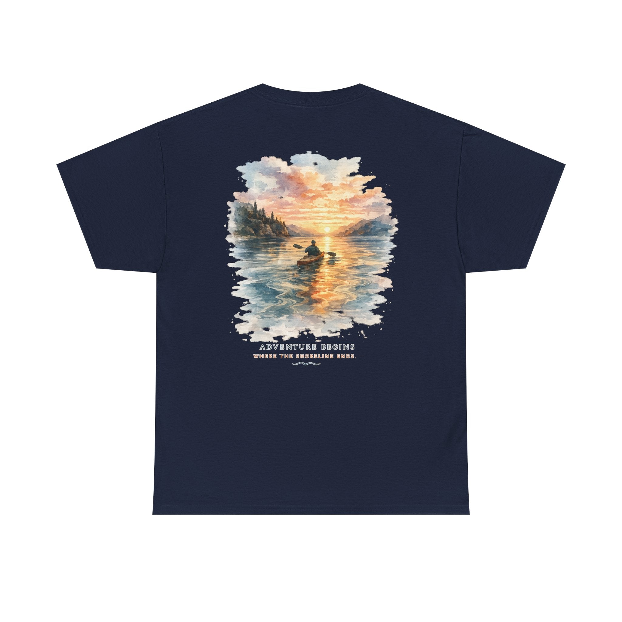 Sunset Paddle - Coastal Adventure Graphic T-Shirt