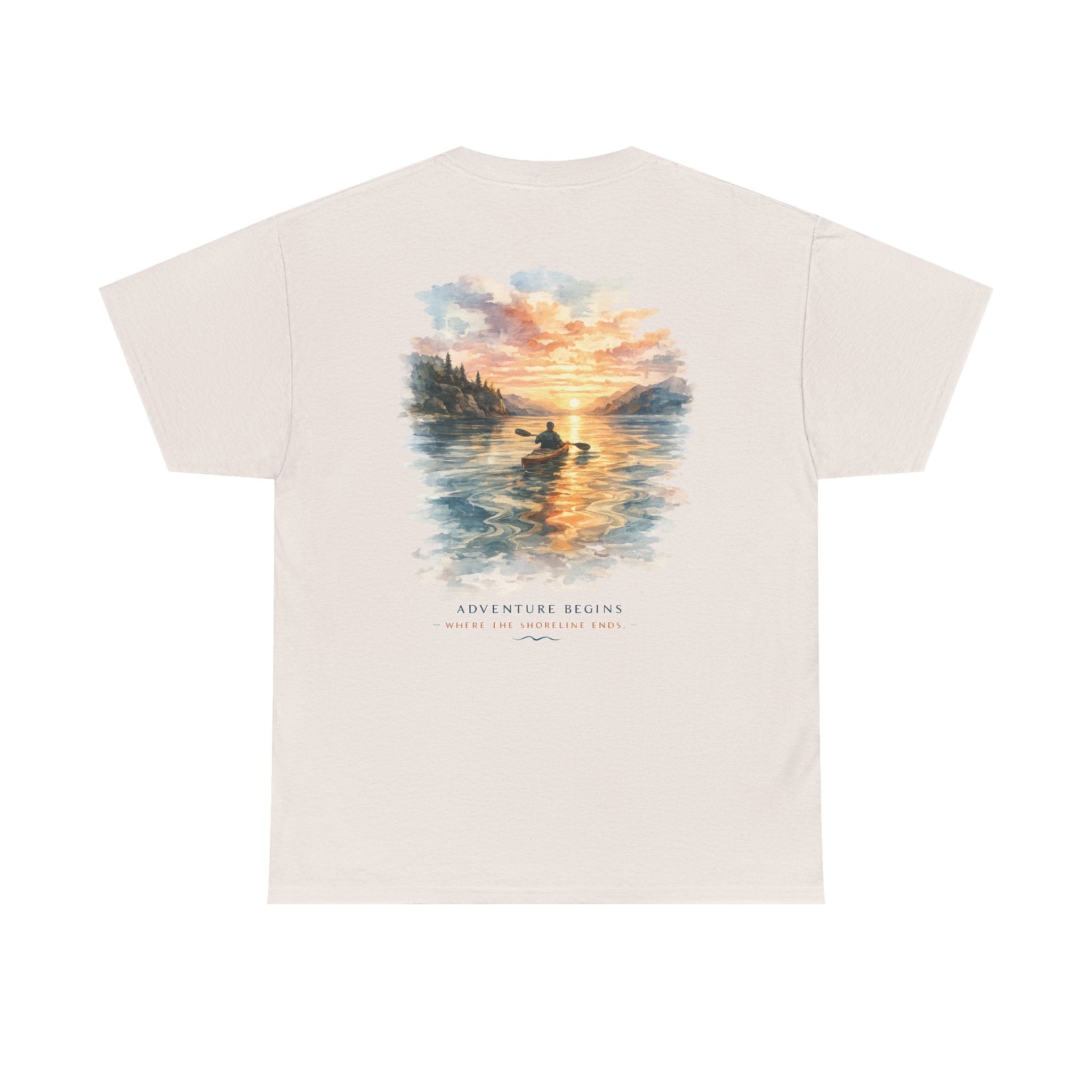 Sunset Paddle - Coastal Adventure Graphic T-Shirt