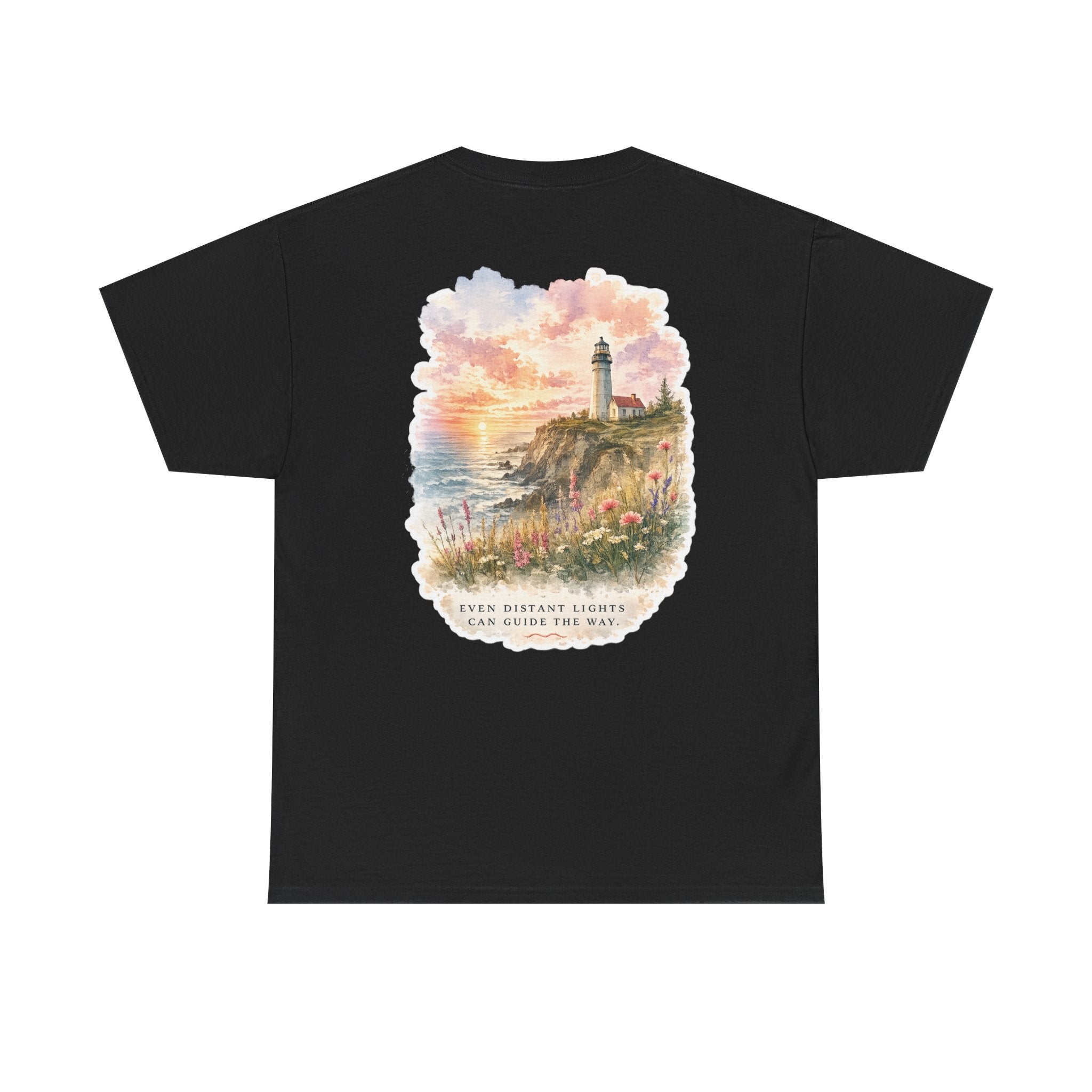 Guiding Light - Coastal Lighthouse Graphic T-Shirt
