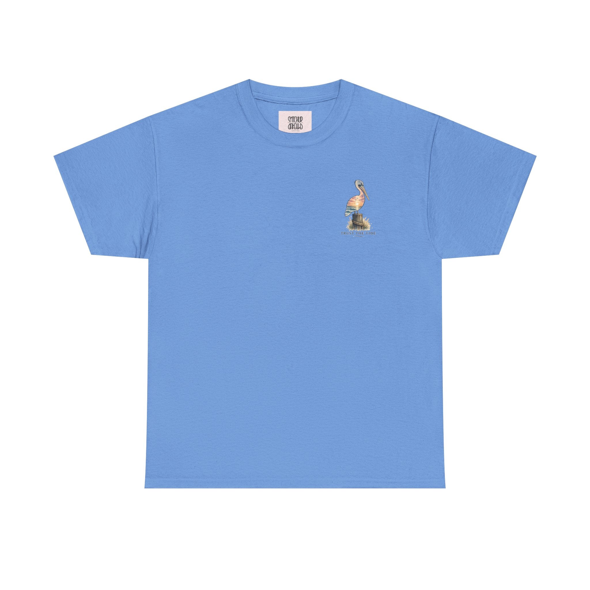 Graceful Swan - Peaceful Lake Sunset Graphic T-Shirt