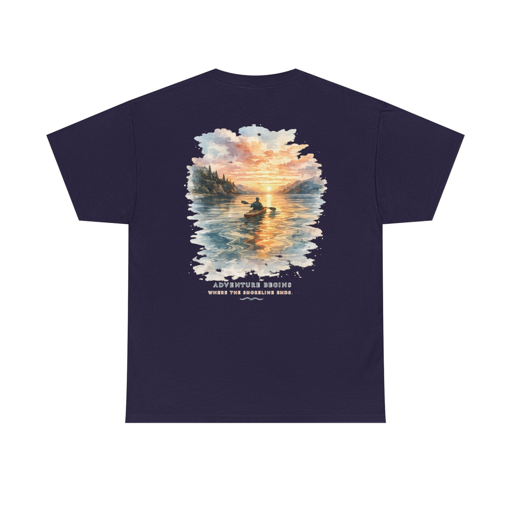 Sunset Paddle - Coastal Adventure Graphic T-Shirt