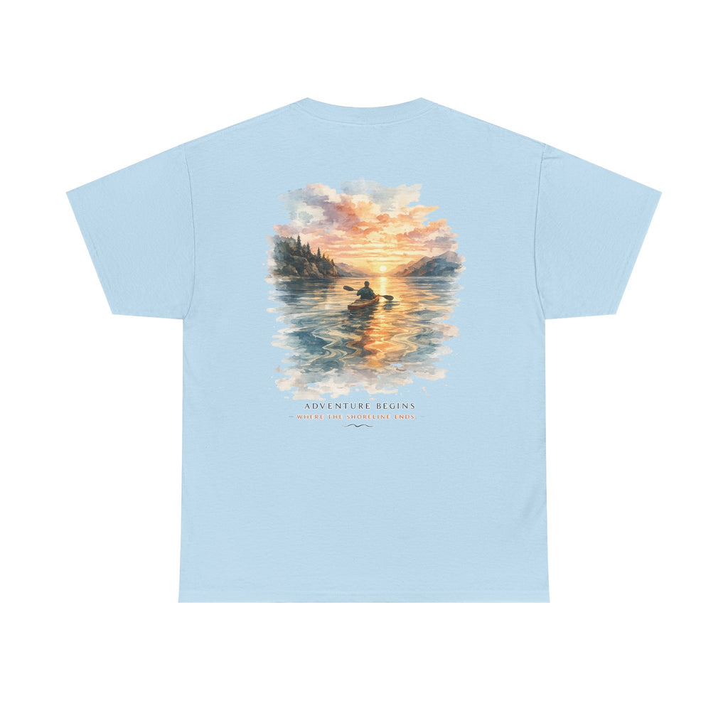 Sunset Paddle - Coastal Adventure Graphic T-Shirt