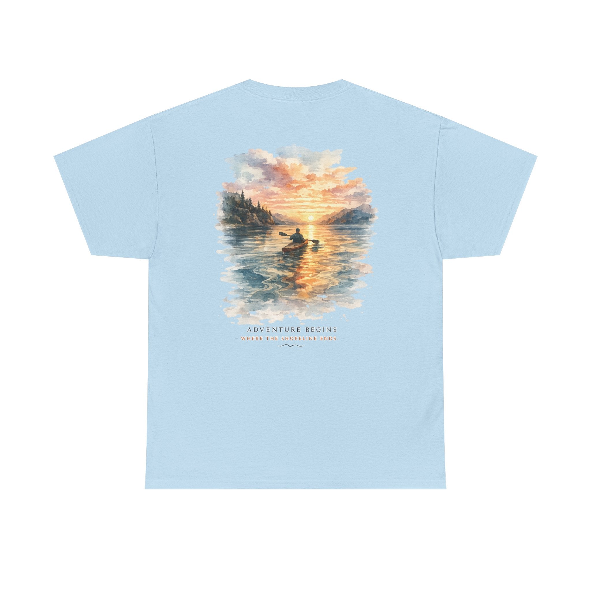 Sunset Paddle - Coastal Adventure Graphic T-Shirt