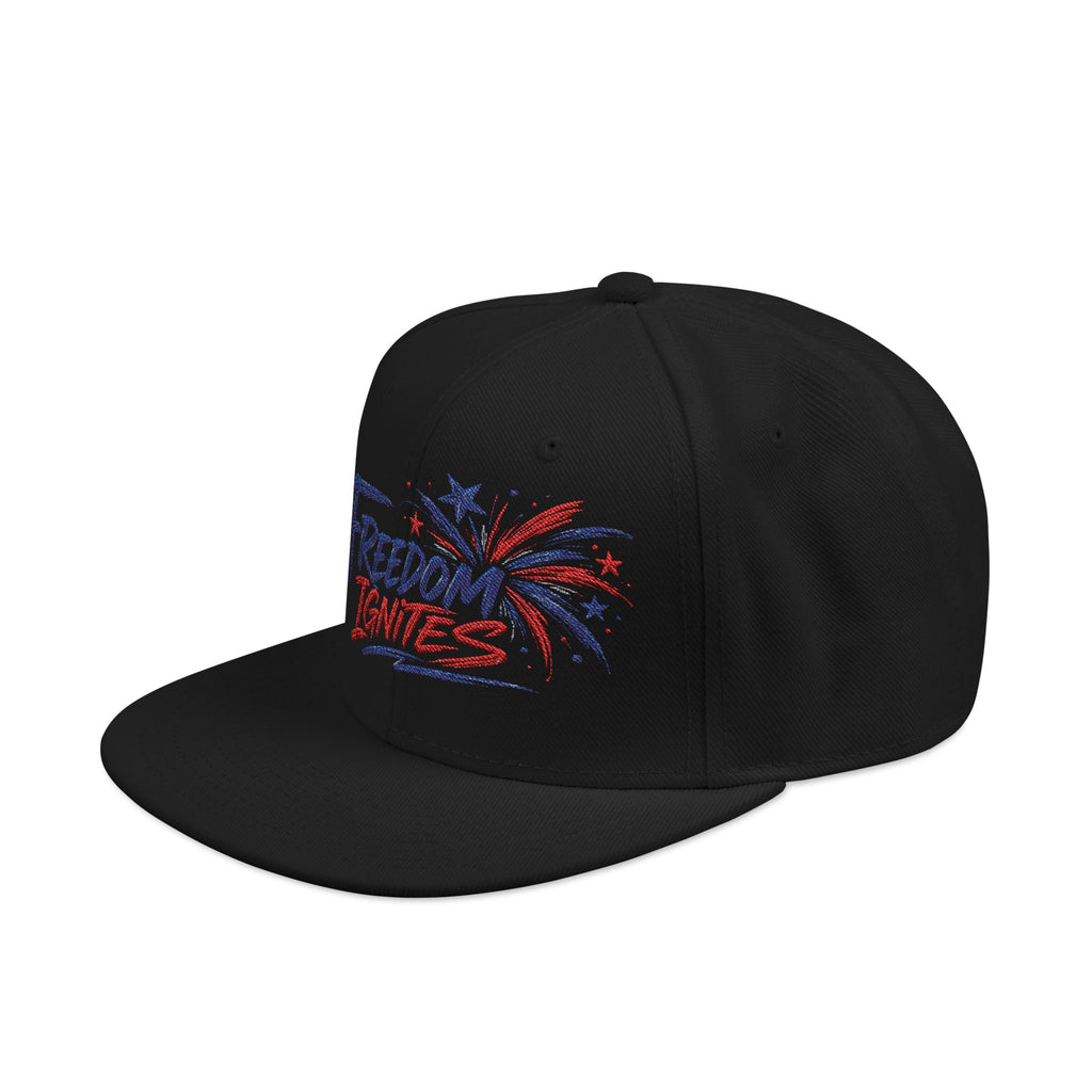 Freedom Ignites - USA Fireworks - Flat Bill Snapback Hat
