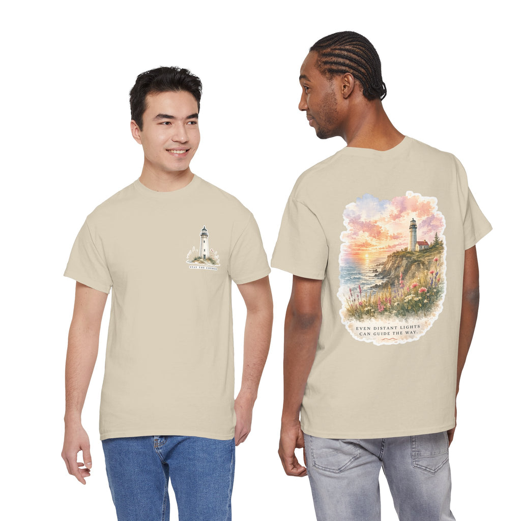 Guiding Light - Coastal Lighthouse Graphic T-Shirt