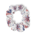 Blooming Freedom - USA Floral - Scrunchie - White