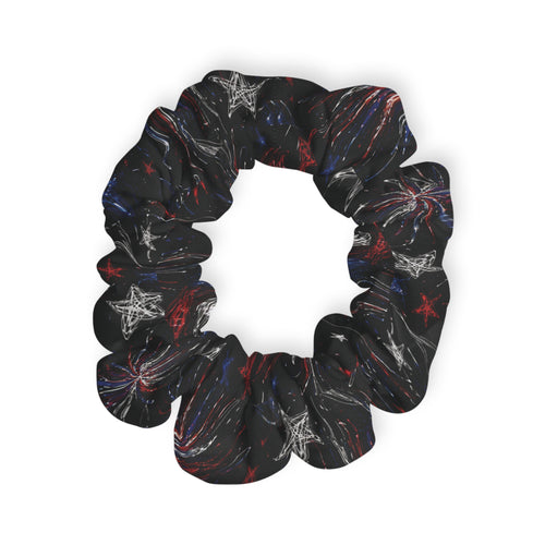 Blooming Freedom - USA Floral - Scrunchie - Dark