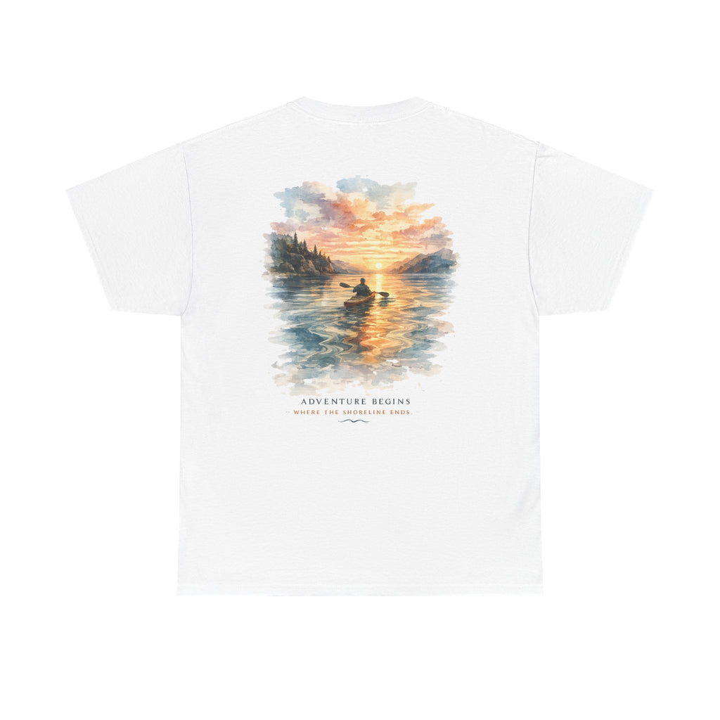 Sunset Paddle - Coastal Adventure Graphic T-Shirt