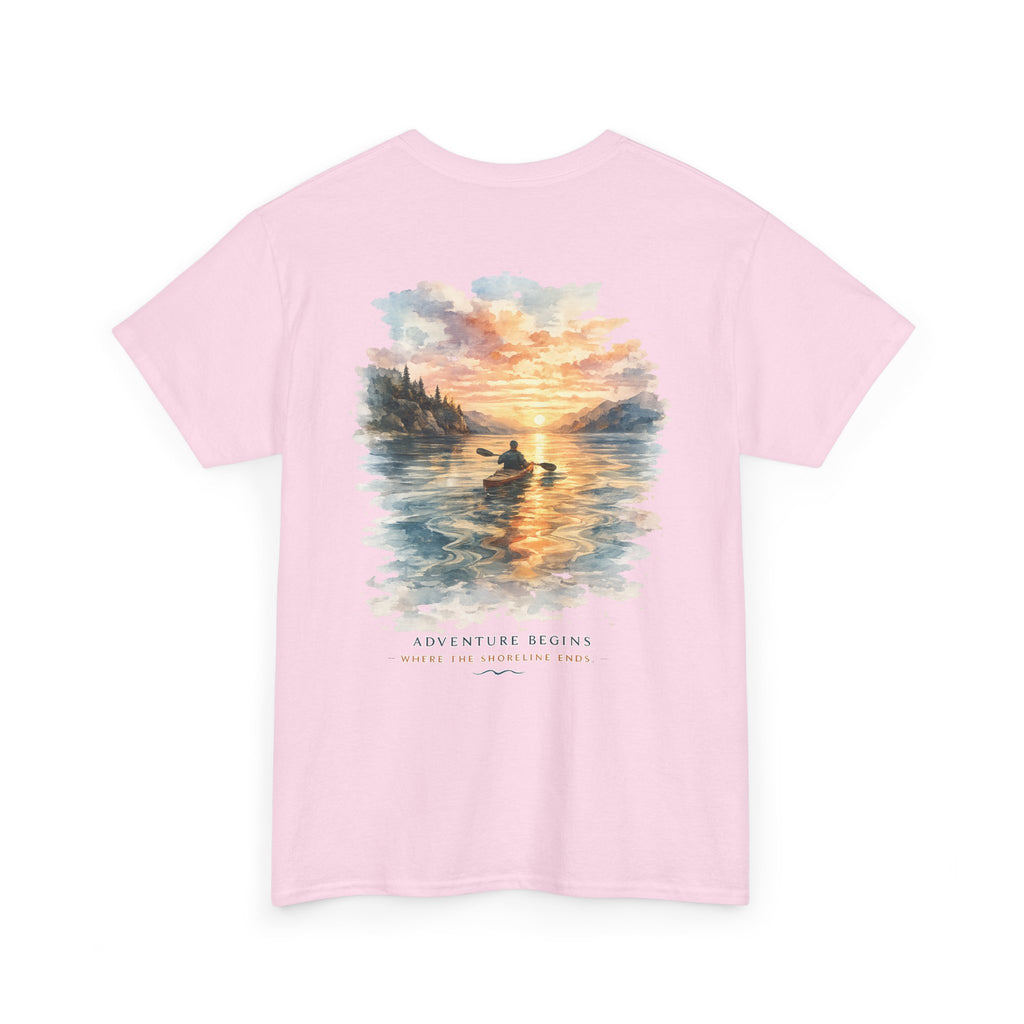Sunset Paddle - Coastal Adventure Graphic T-Shirt