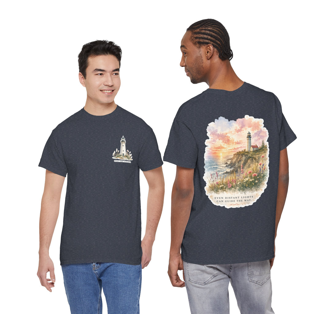 Guiding Light - Coastal Lighthouse Graphic T-Shirt
