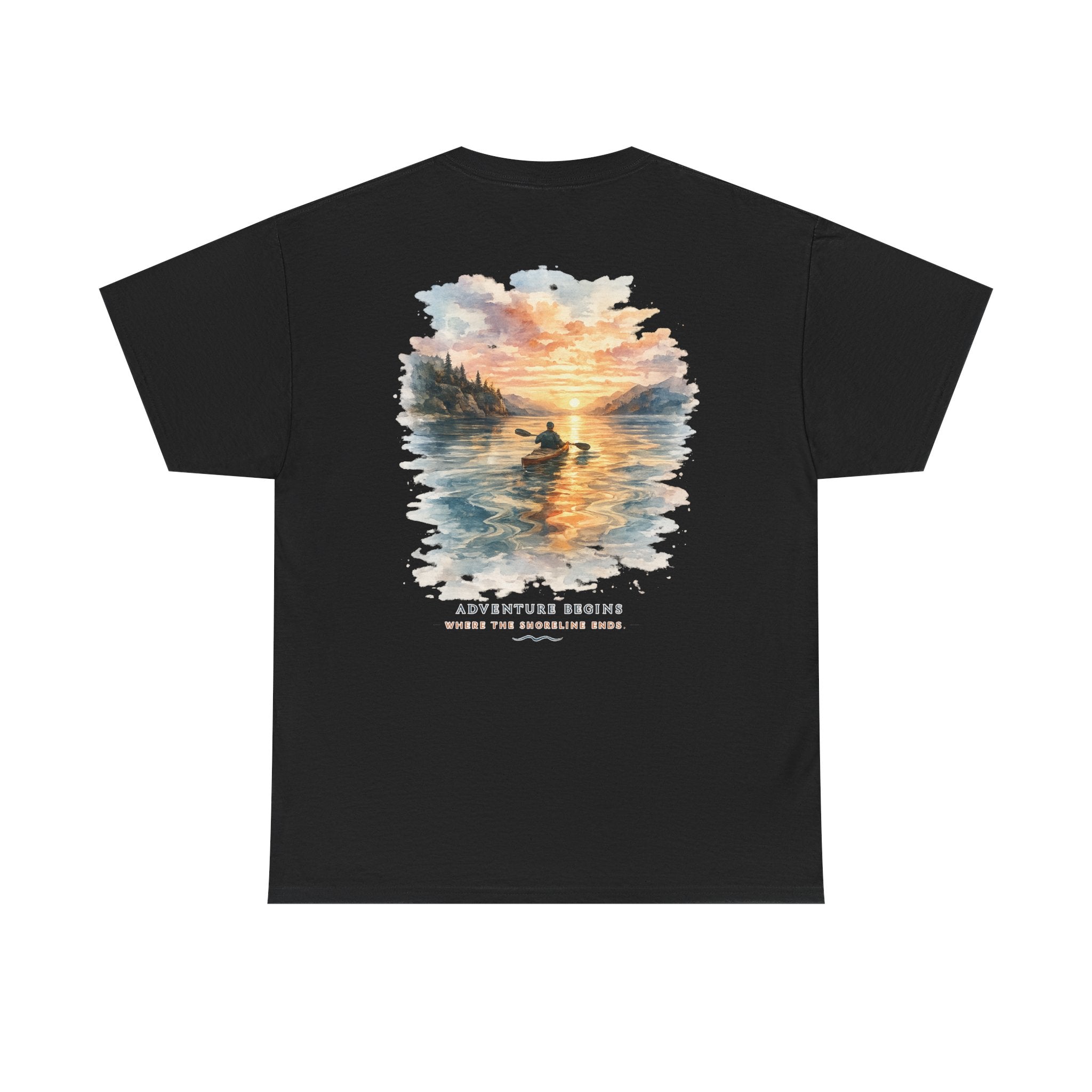 Sunset Paddle - Coastal Adventure Graphic T-Shirt