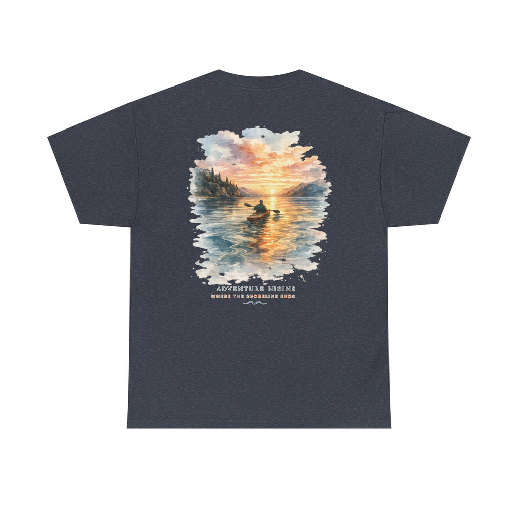 Sunset Paddle - Coastal Adventure Graphic T-Shirt