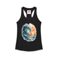 Ocean Wave - Coastal Summer Racerback Tank Top