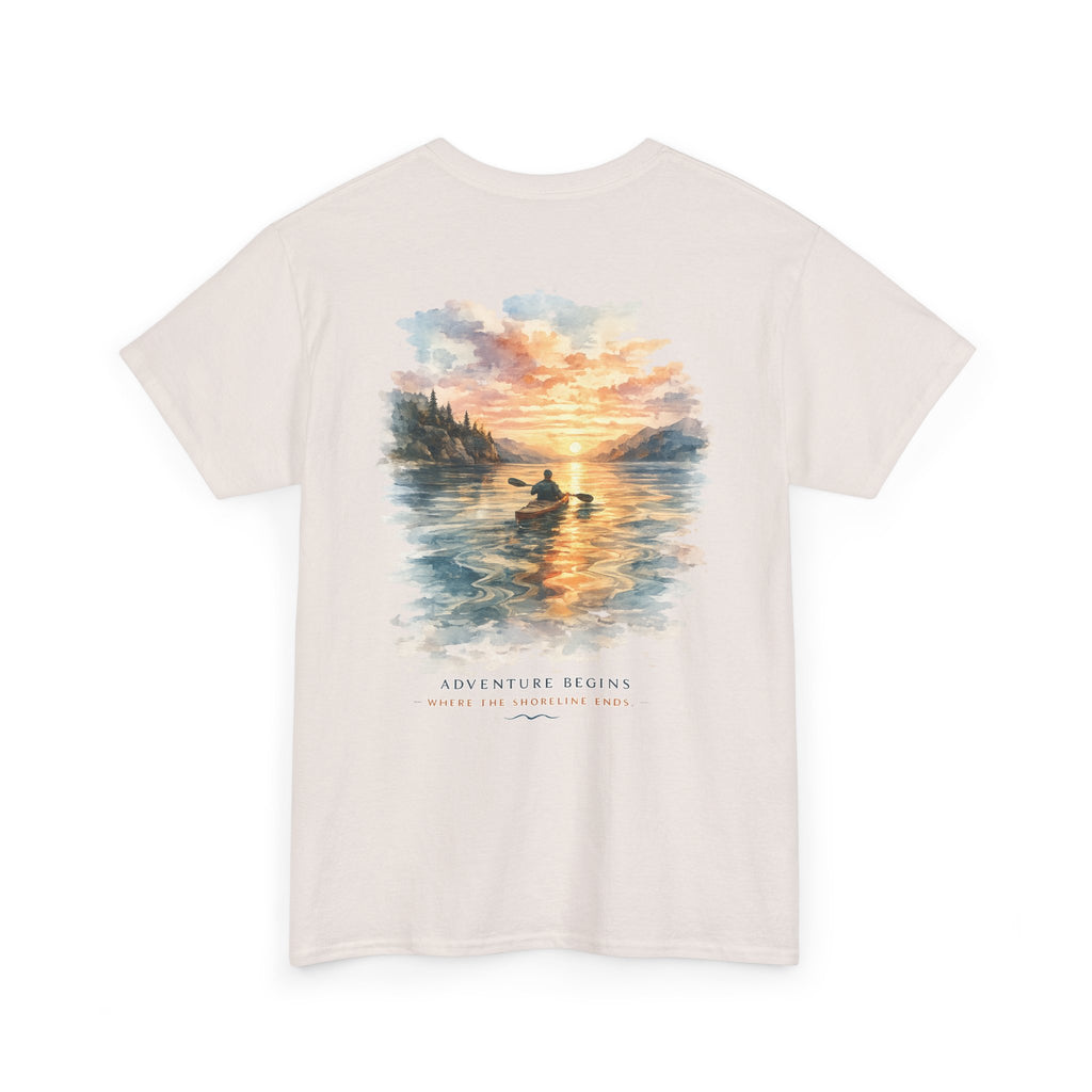 Sunset Paddle - Coastal Adventure Graphic T-Shirt