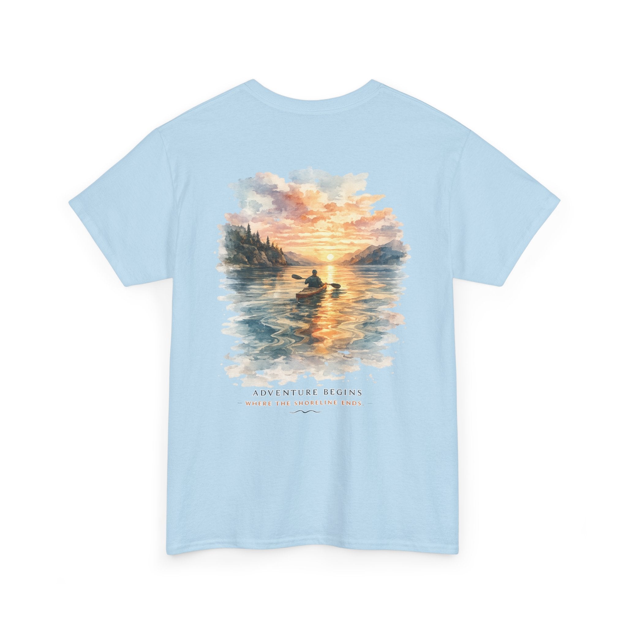 Sunset Paddle - Coastal Adventure Graphic T-Shirt