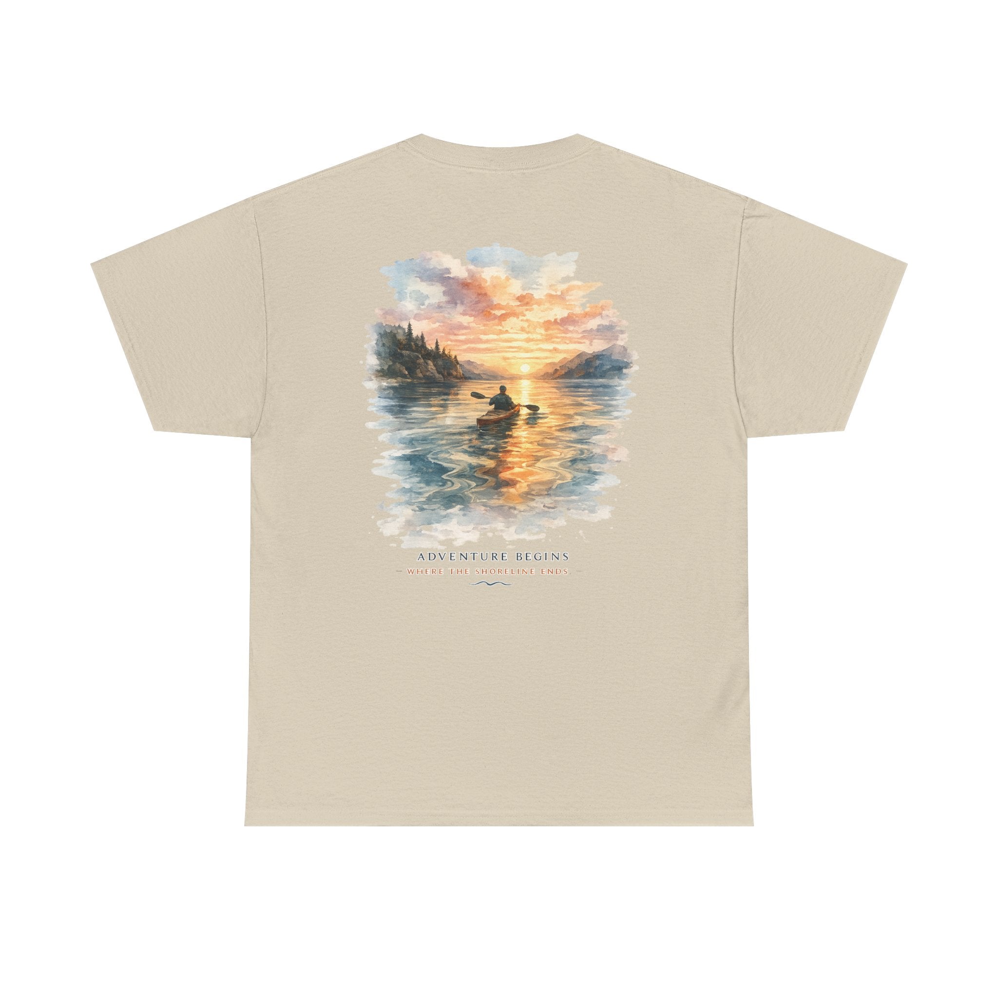 Sunset Paddle - Coastal Adventure Graphic T-Shirt