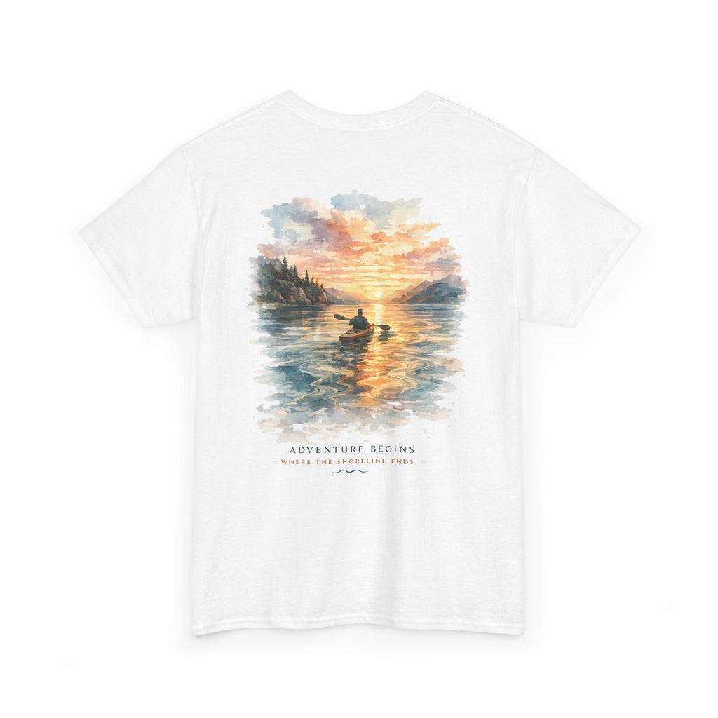 Sunset Paddle - Coastal Adventure Graphic T-Shirt
