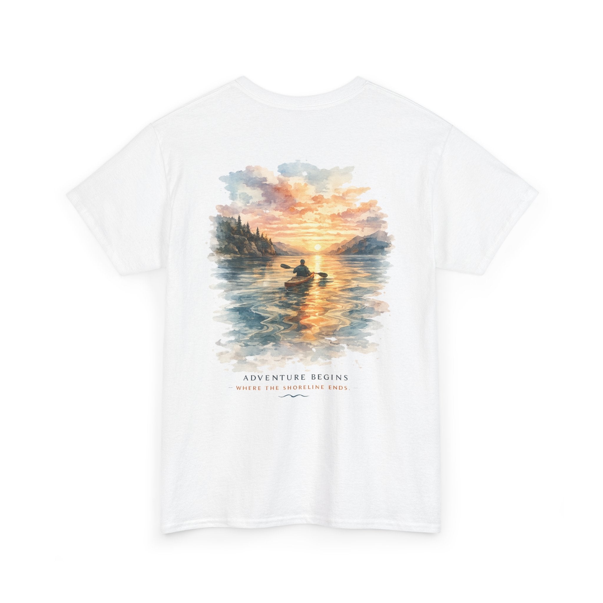 Sunset Paddle - Coastal Adventure Graphic T-Shirt