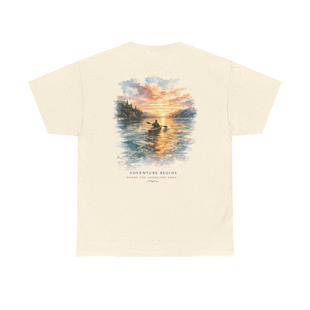 Sunset Paddle - Coastal Adventure Graphic T-Shirt