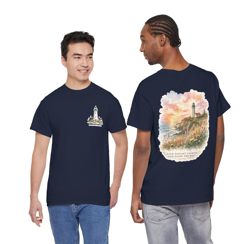 Guiding Light - Coastal Lighthouse Graphic T-Shirt